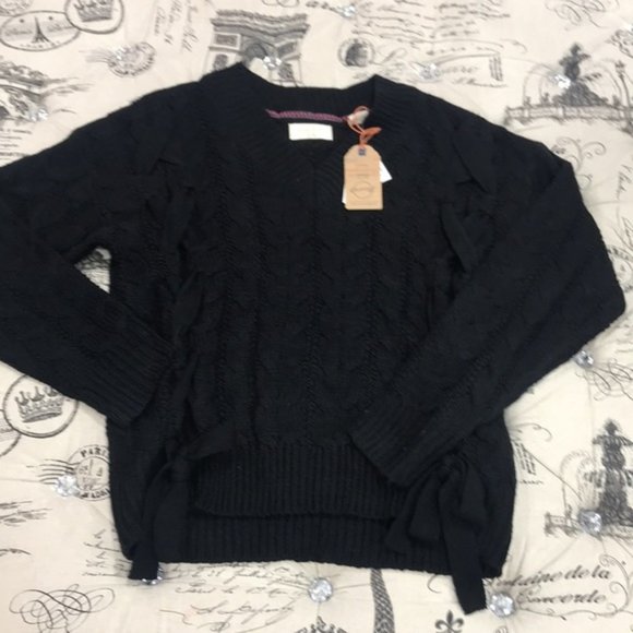 Weatherproof Vintage Side Tie Sweater - Picture 4 of 6